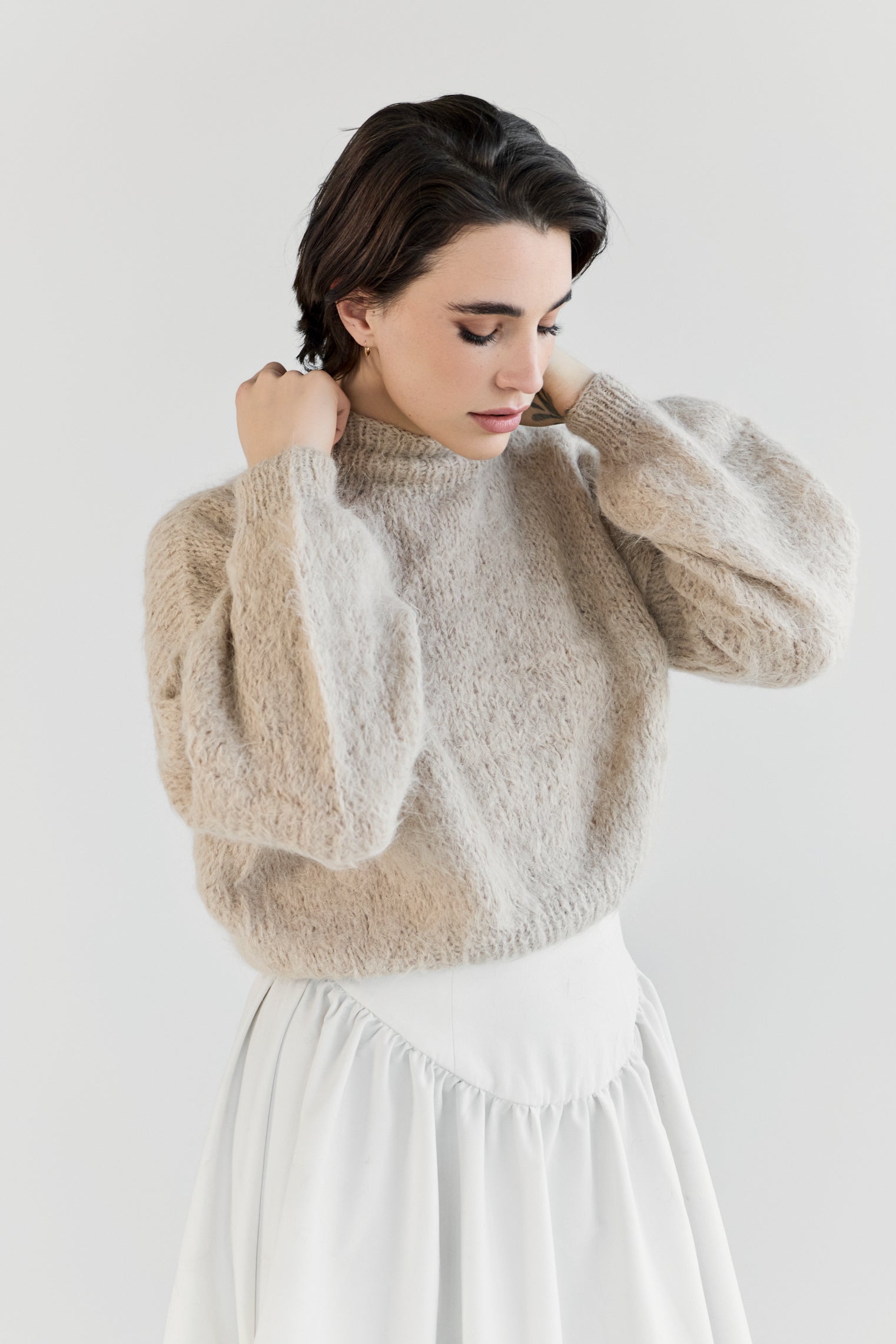 Suri Alpaca Crop - Cream