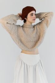 Suri Alpaca Crop - Cream