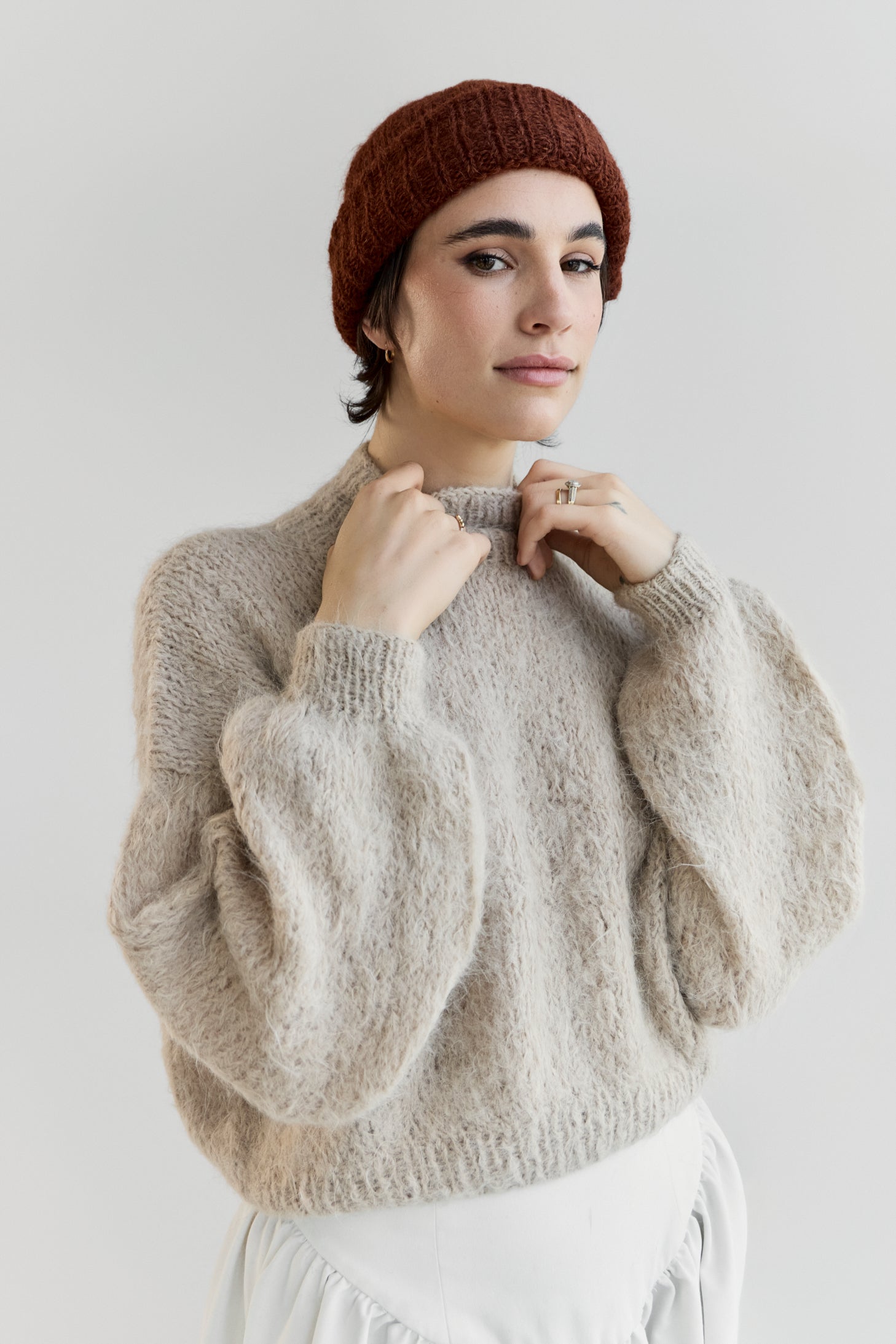 Suri Alpaca Crop - Cream