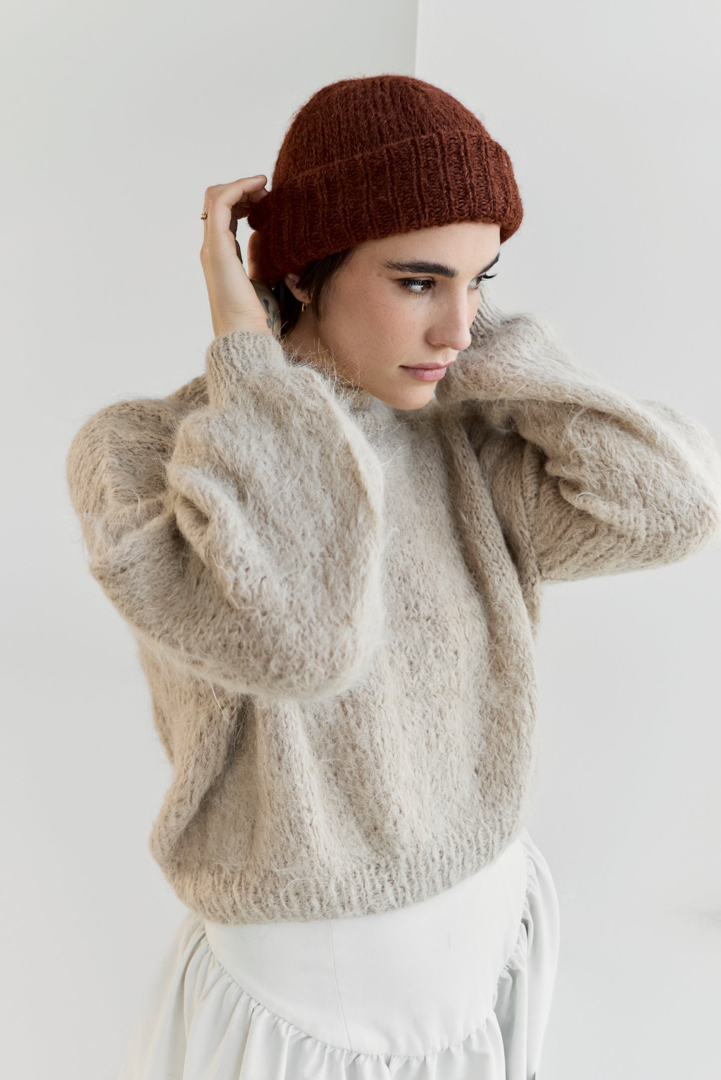 Suri Alpaca Crop - Cream