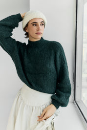 Suri Alpaca Crop - Green