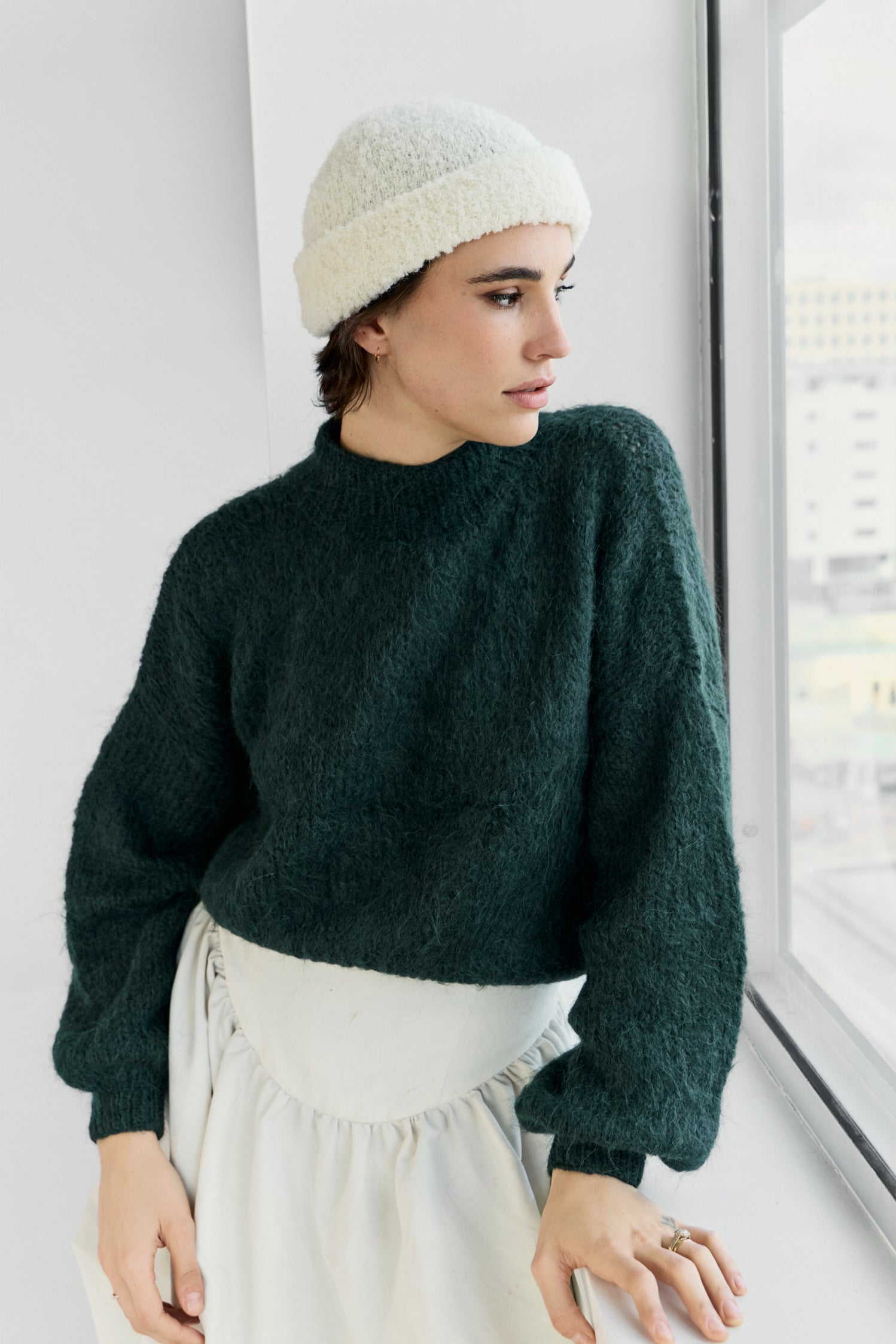 Suri Alpaca Crop - Green