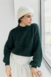 Suri Alpaca Crop - Green