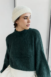 Suri Alpaca Crop - Green