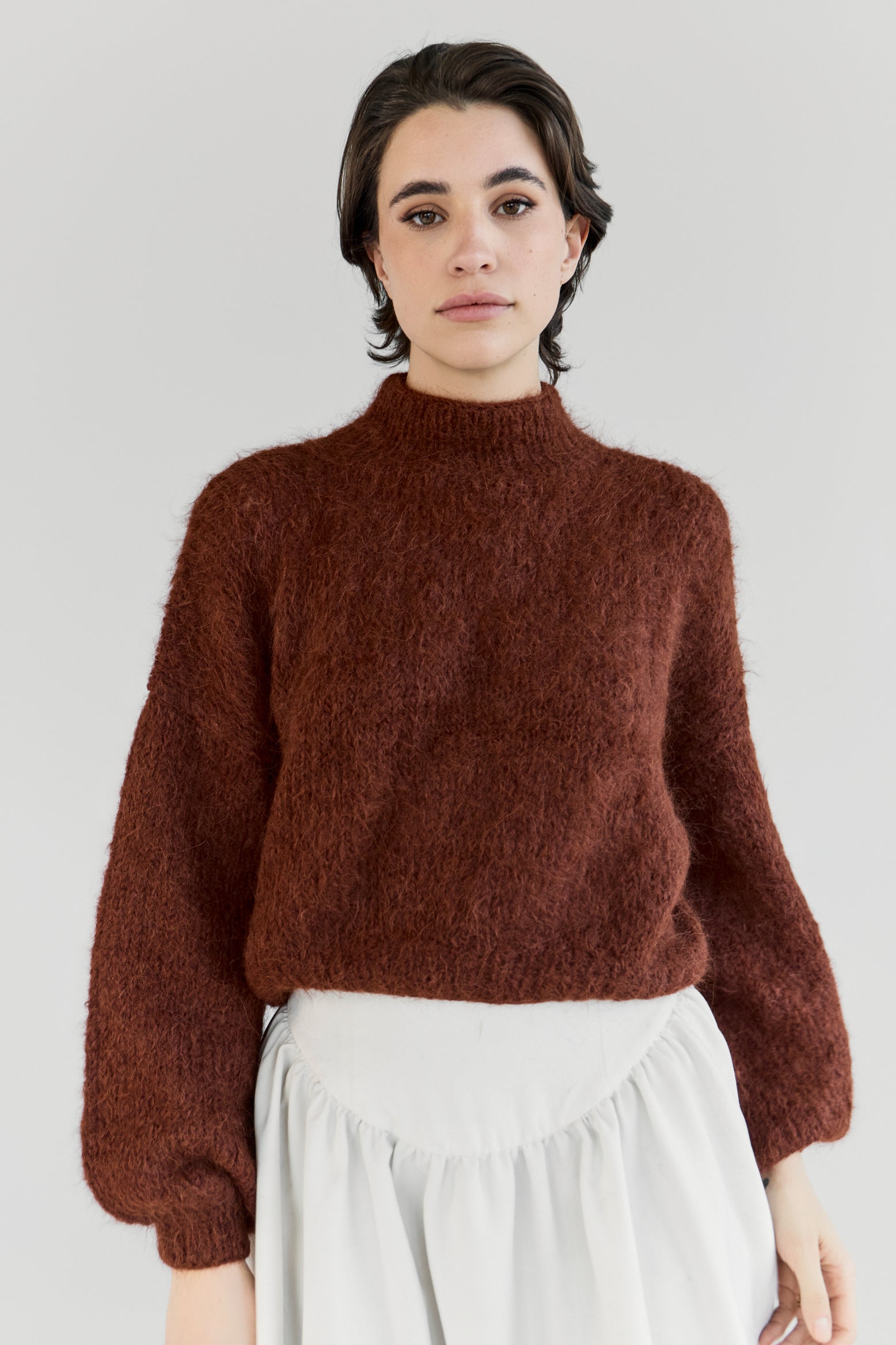 Suri Alpaca Crop - Copper