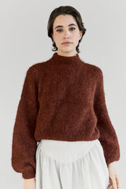 Suri Alpaca Crop - Copper