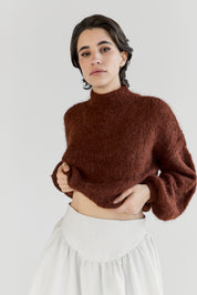 Suri Alpaca Crop - Copper