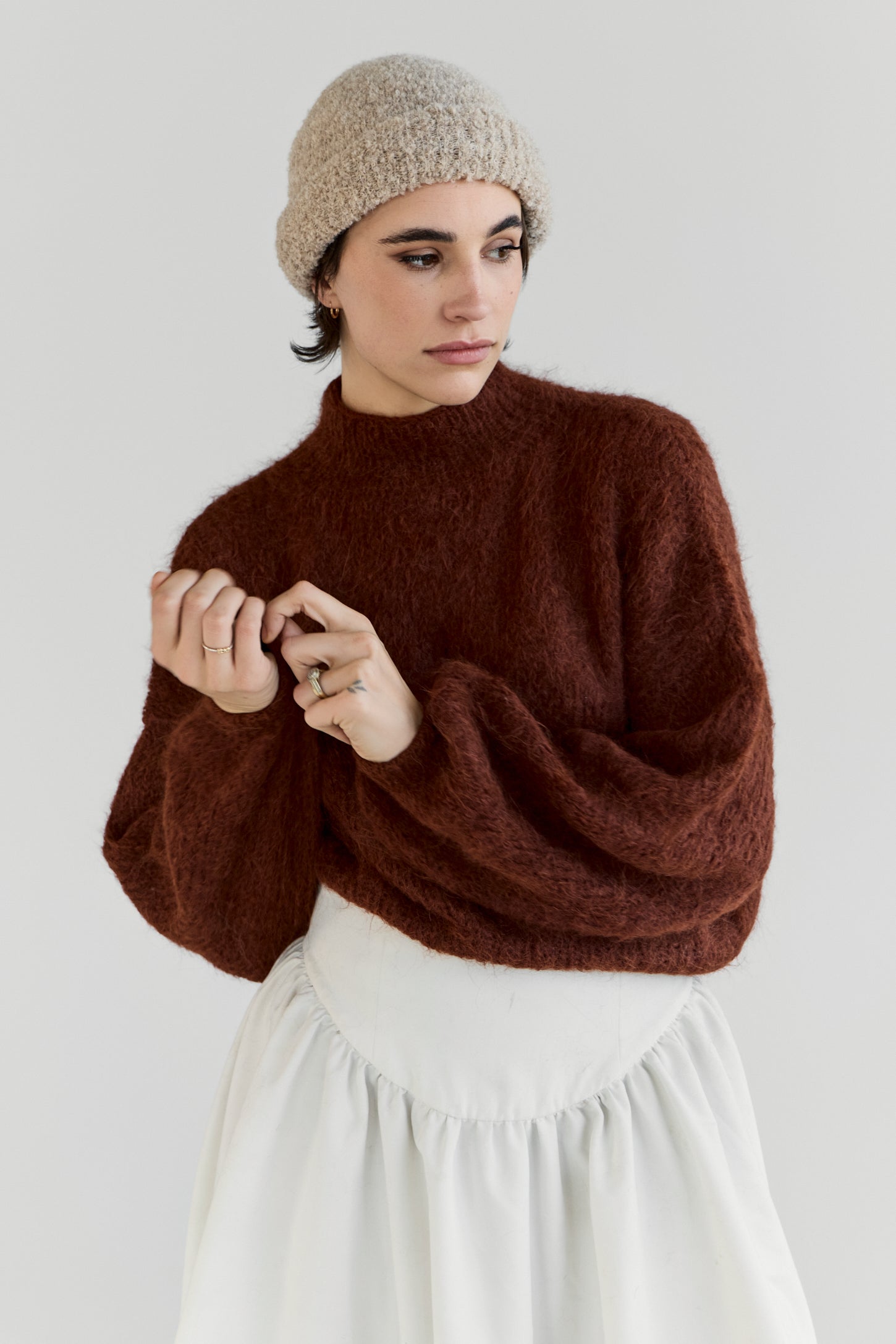 Suri Alpaca Crop - Copper