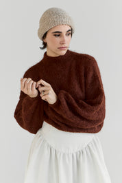 Suri Alpaca Crop - Copper