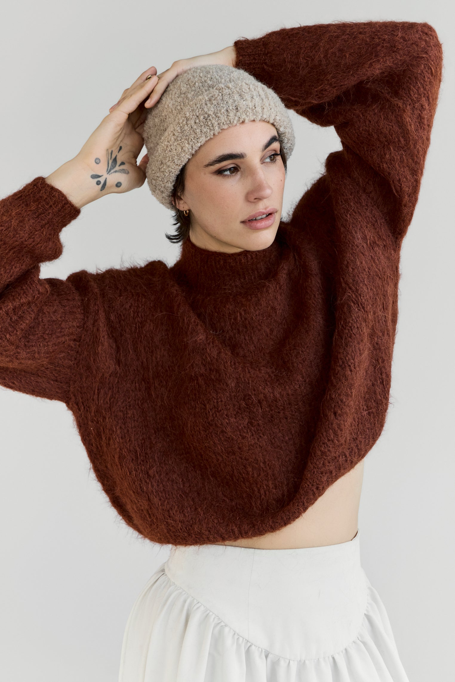 Suri Alpaca Crop - Copper