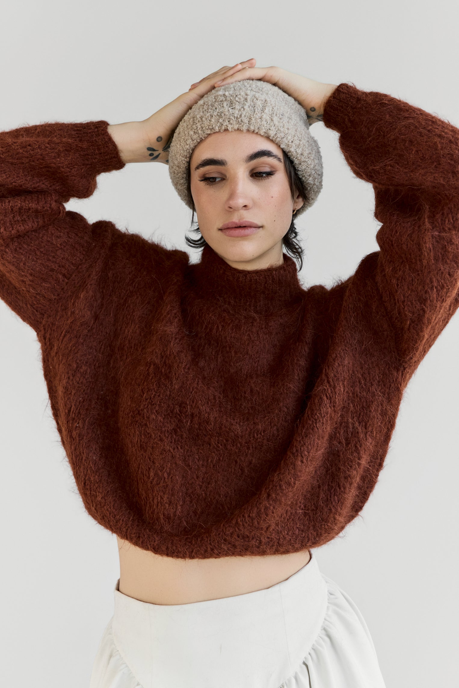 Suri Alpaca Crop - Copper