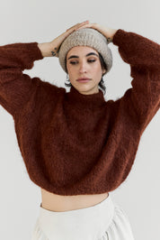 Suri Alpaca Crop - Copper