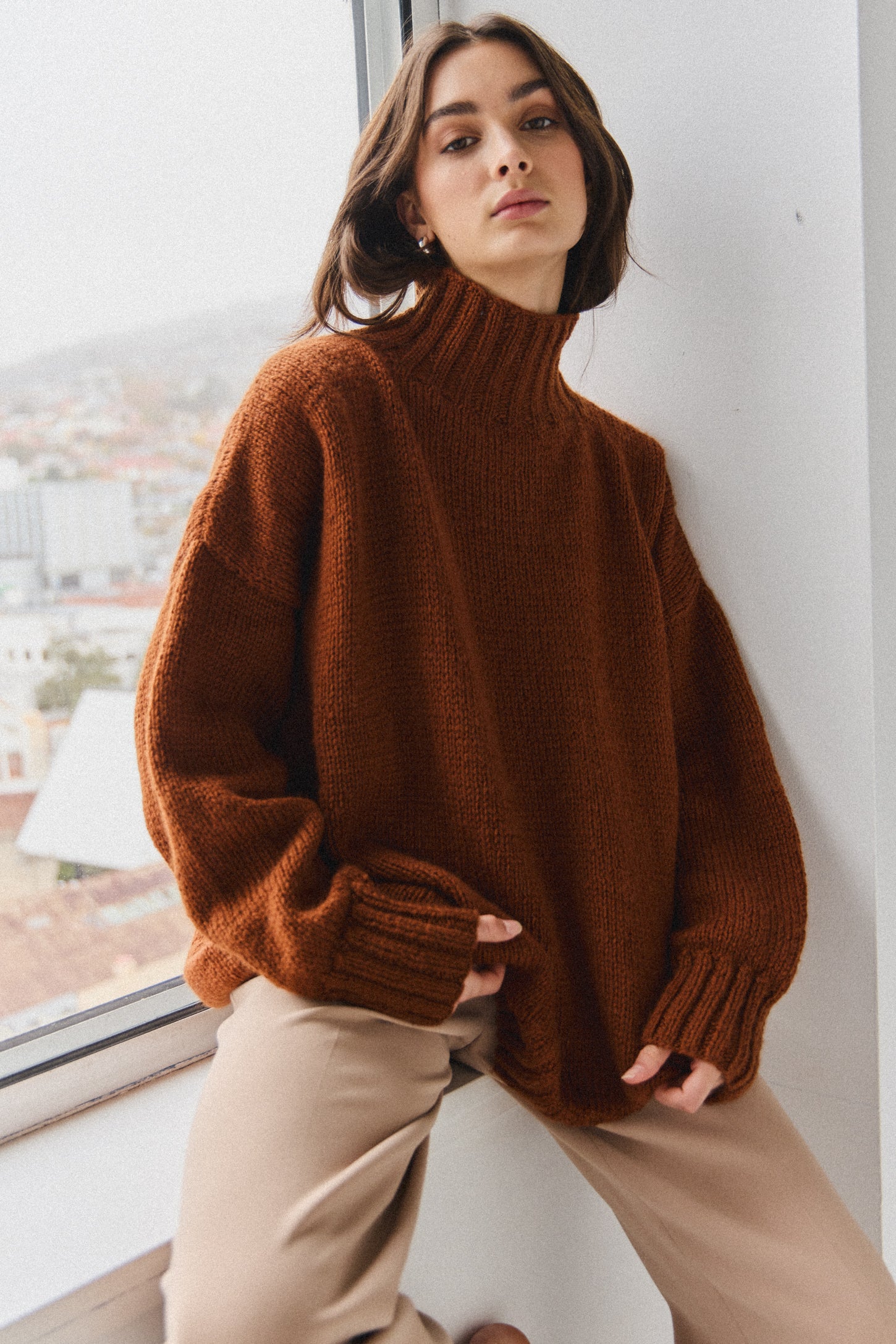 Uma Andean Wool Jumper - Copper