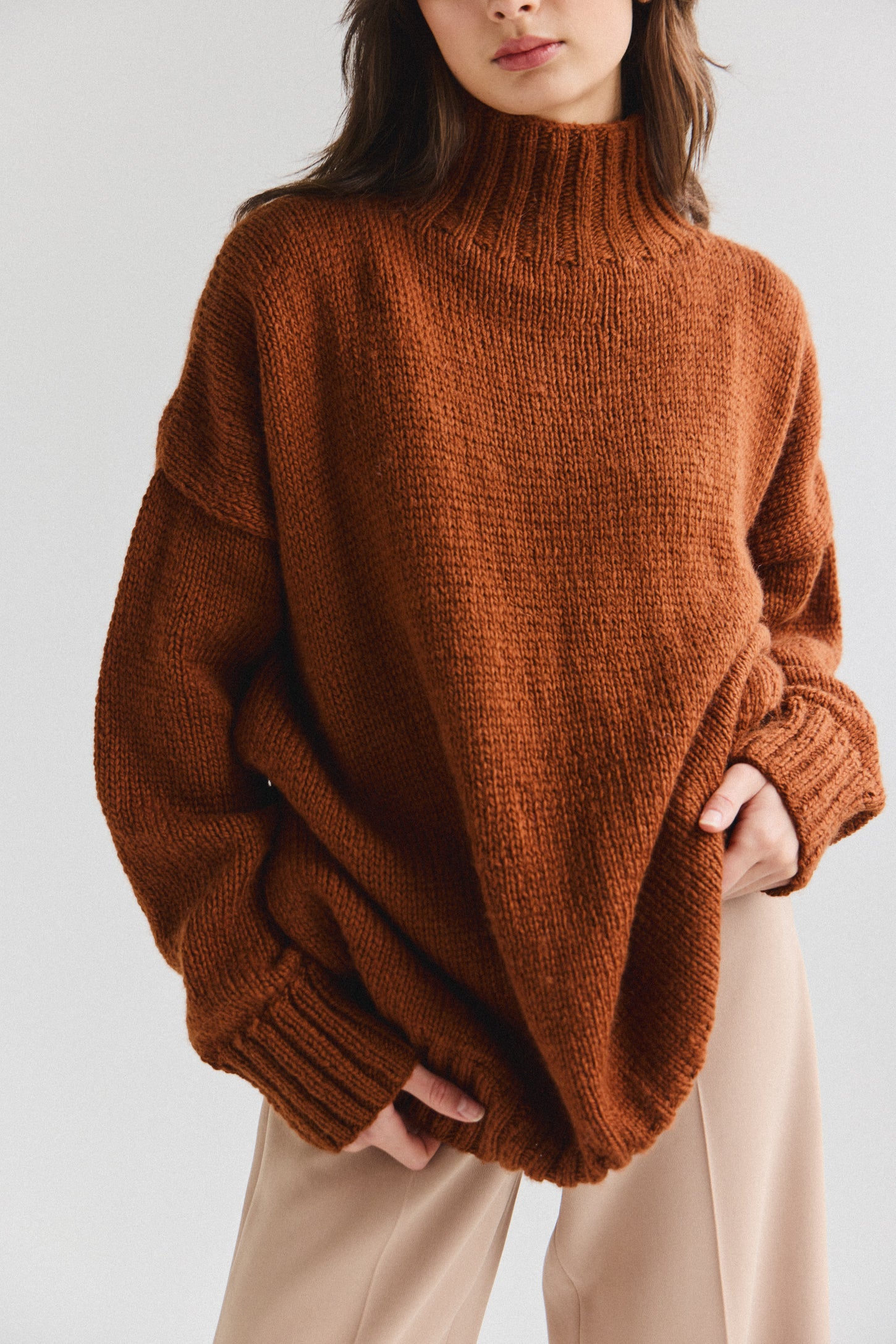 Uma Andean Wool Jumper - Copper