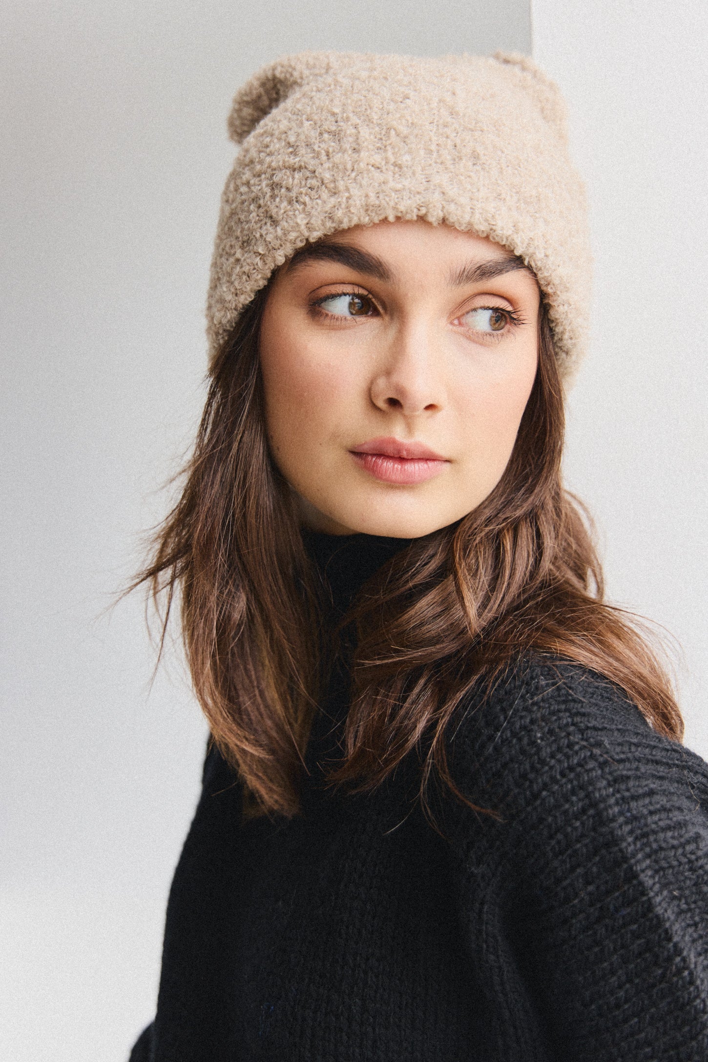 Florian Alpaca Beanie - Beige