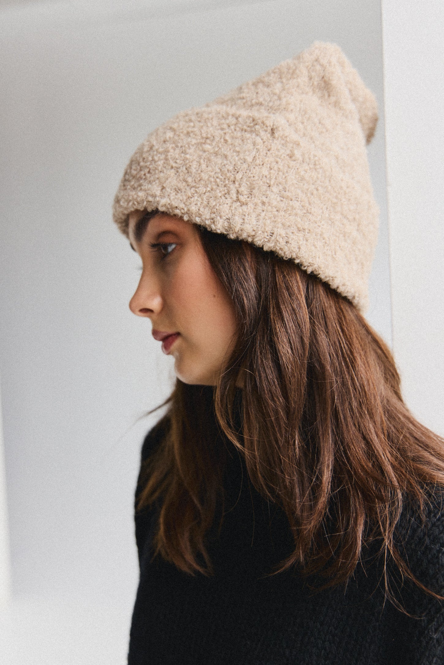 Florian Alpaca Beanie - Beige