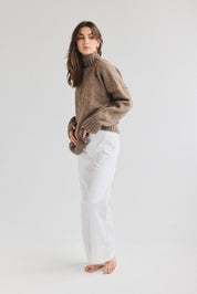 Uma Andean Wool Jumper - Mushroom