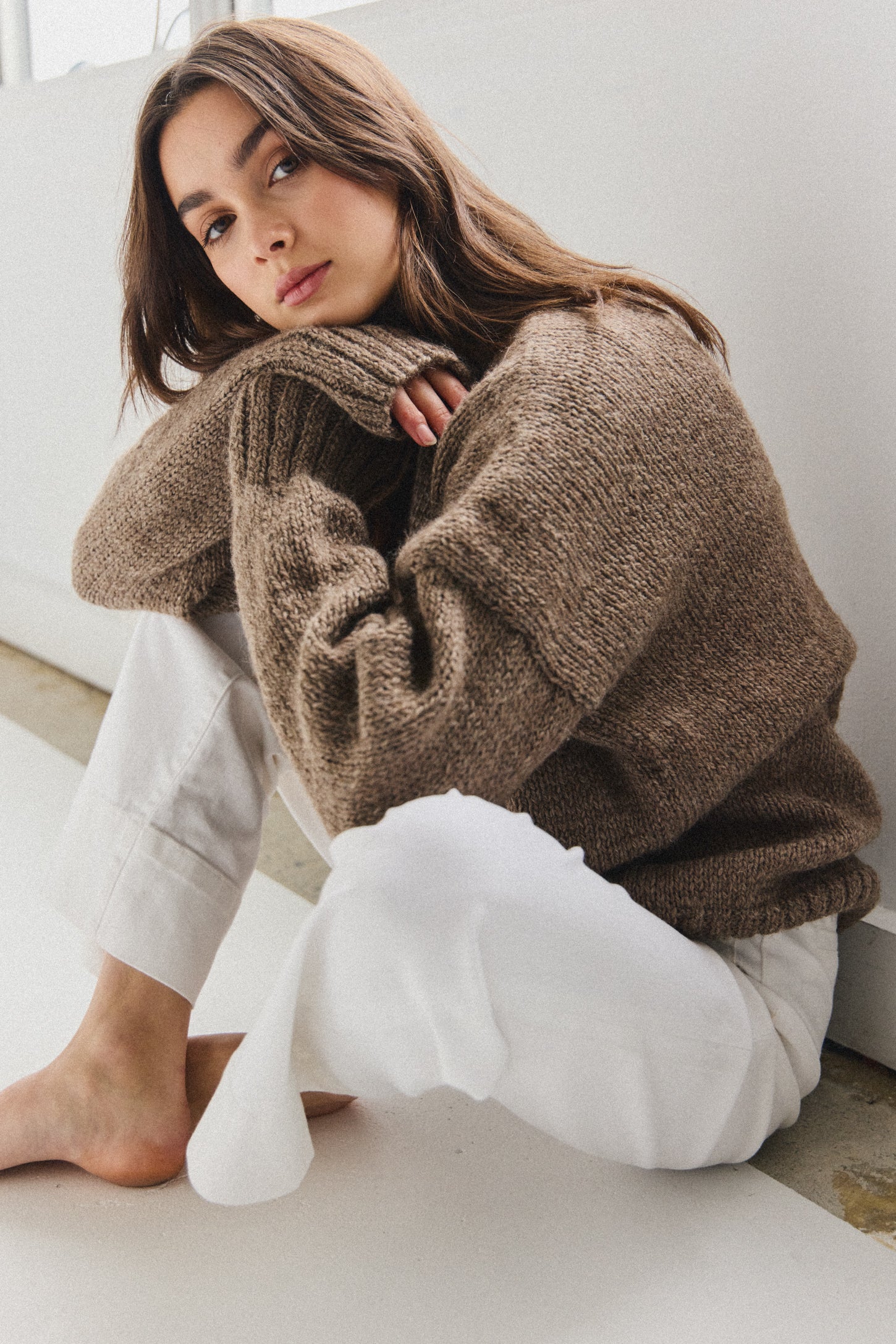 Uma Andean Wool Jumper - Mushroom