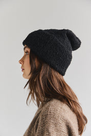 Florian Alpaca Beanie - Black